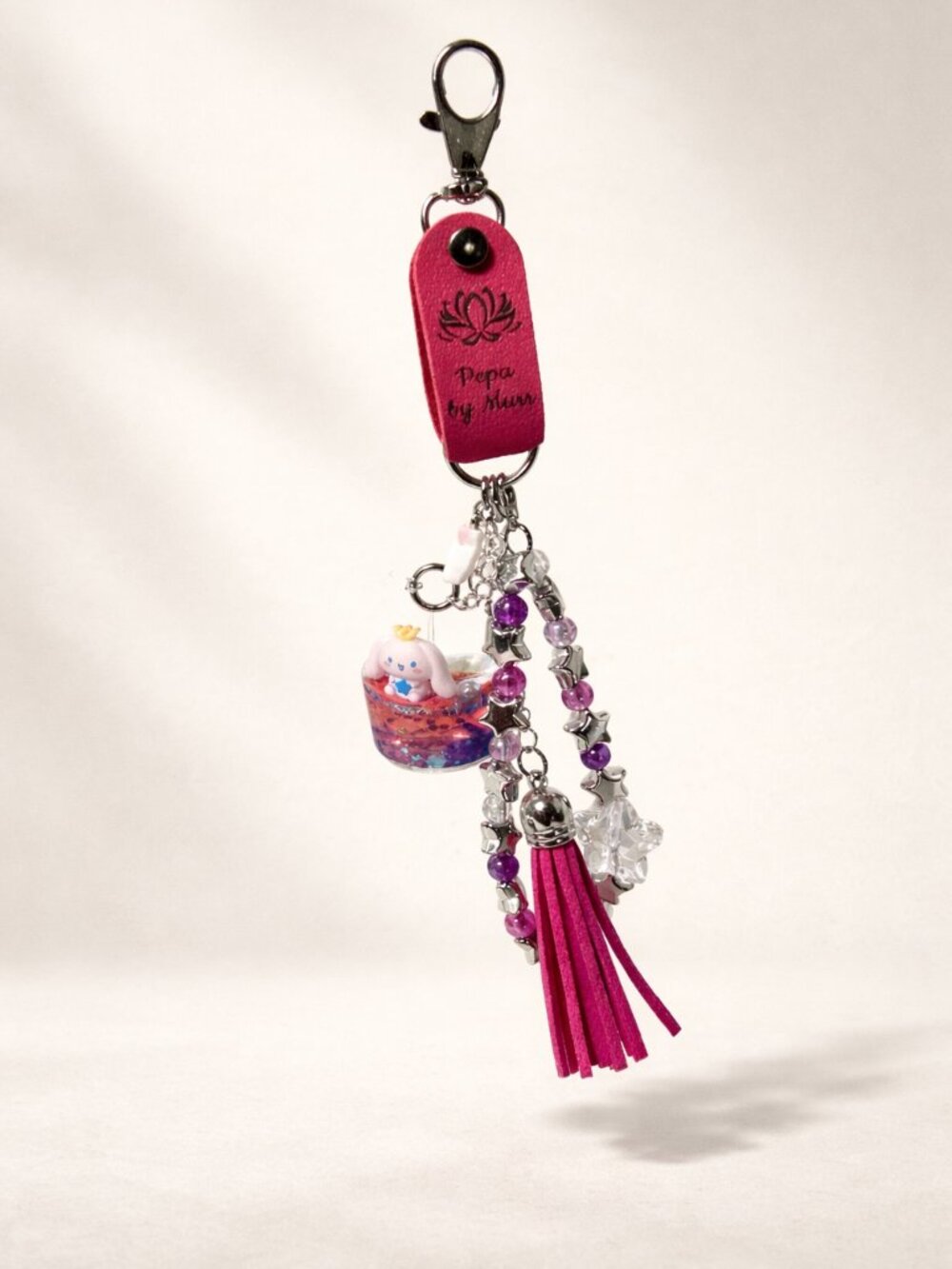 Cinnamoroll Keychain with Detachable Adjustable Bracelet –  6" Cute Kawaii Charm